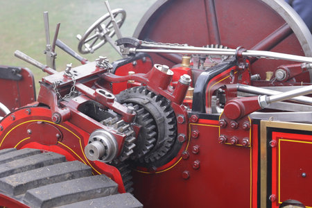 Driven by a small steam engine