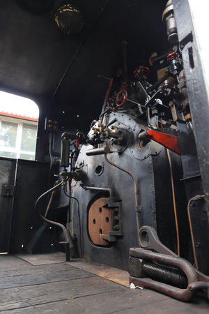 Firebox on a steam locomotive