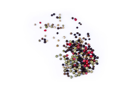 Colorful Pepper Isolated On White Backgroundの写真素材