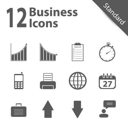 Business and Office Iconsのイラスト素材