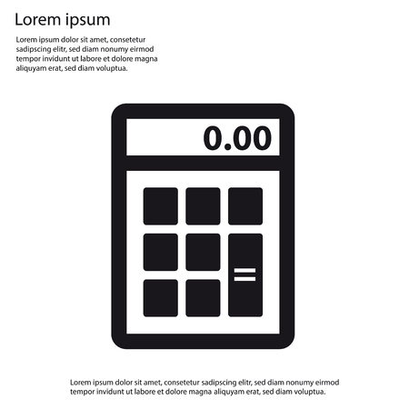Calculator Flat Icon isolated on white background.のイラスト素材