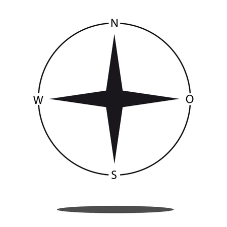 North direction compass icon - Vector graphicのイラスト素材