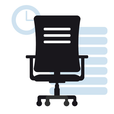 Office Armchair Icon - Vector Illustrationのイラスト素材