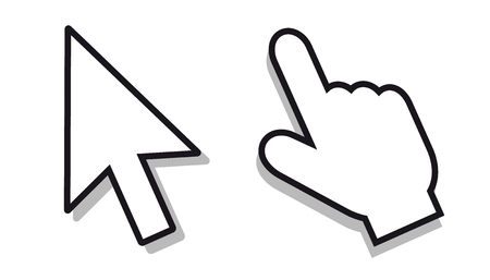 Mouse Pointer Set - Editable Vector Iconsのイラスト素材