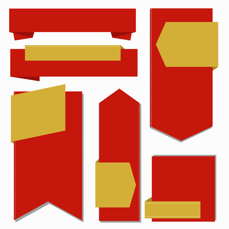 Set of sale or discount bannerのイラスト素材