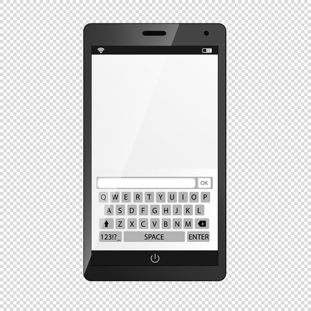 Mobile Device Mobilephone With Keyboardのイラスト素材