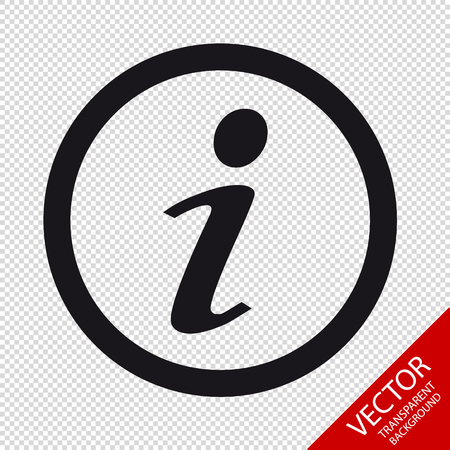 Information Vector Icon - Isolated On Transparent Backgroundのイラスト素材