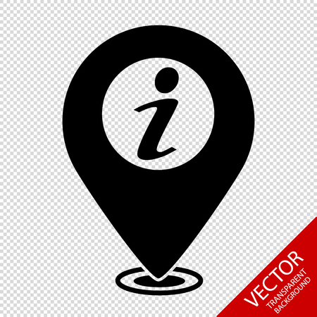 Information Map Pointer - Vector Illustration - Isolated On Transparent Backgroundのイラスト素材