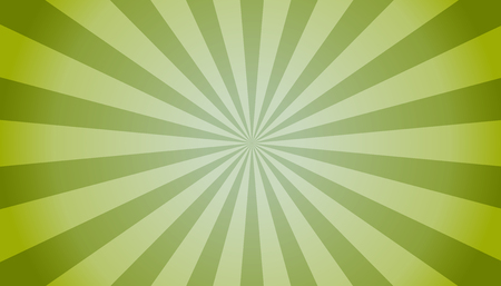 Green Sunburst Background - Bright Vector Illustrationのイラスト素材