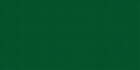 Knitted Pattern - Jumper Design With Copy Space - Green Vector Illustration