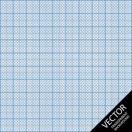 Graph Paper - Seamless Pattern Over Transparent Background - Vector Illustrationのイラスト素材