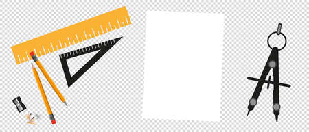 Cartoon Designer Workplace Concept - Vector Illustration Isolated On Transparent Backgroundのイラスト素材