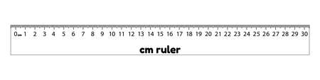 Transparent Realistic Ruler - Vector Illustration Isolated On White Backgroundのイラスト素材