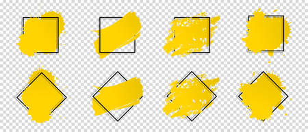 Plant Icon Set With Tree, Pot And Open Hand - Different Vector Illustrations Isolated On Transparent Backgroundのイラスト素材