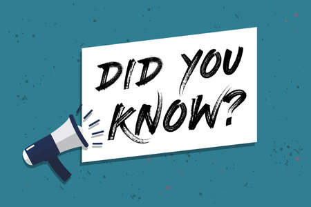 Did You Know Concept Template - Vector Illustration Isolated On Monochrome Backgroundのイラスト素材