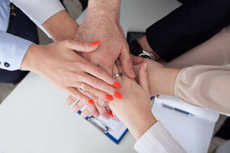 A business team success work in office