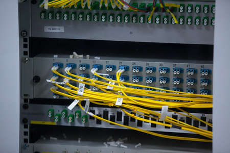 Server Room Network/communications server cluster in a server room