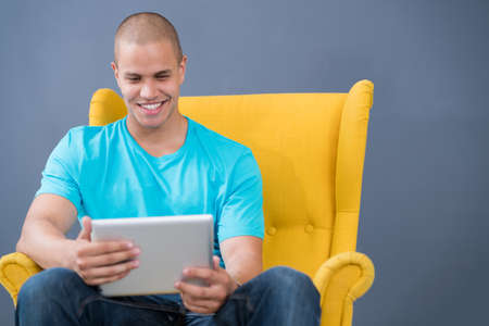 startup business, software developer working on computer at modern officeの写真素材