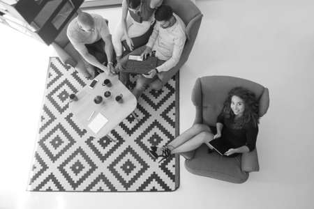 Startup Business People Working Office Corporate Team Conceptの写真素材