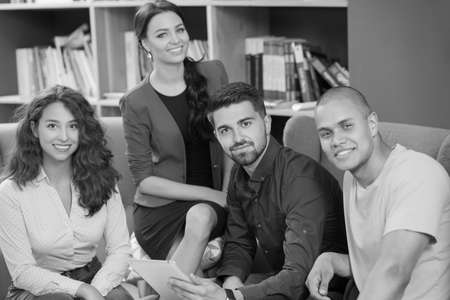 startup business people group working everyday job at modern office