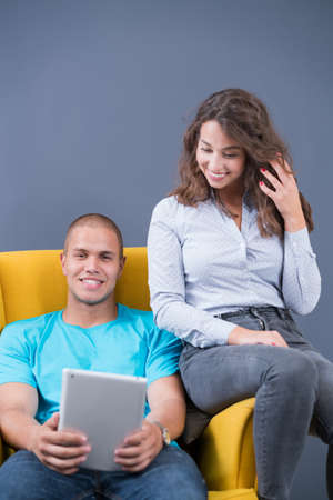 startup business people group working everyday job at modern officeの写真素材