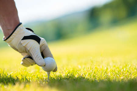 Man Playing Golfの写真素材