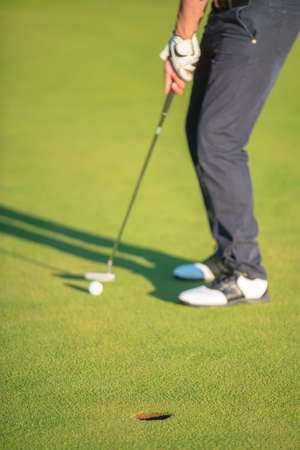 Man Playing Golfの写真素材
