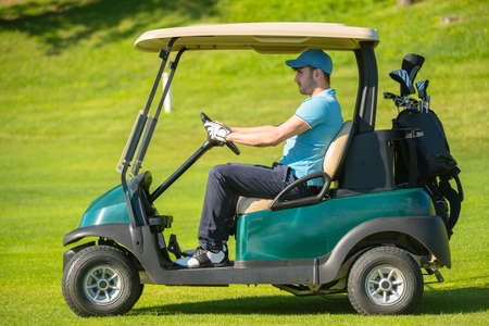 Man Playing Golfの写真素材