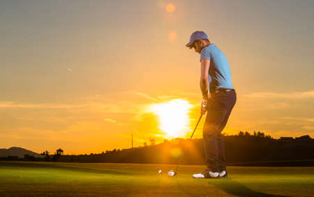 Man Playing Golf