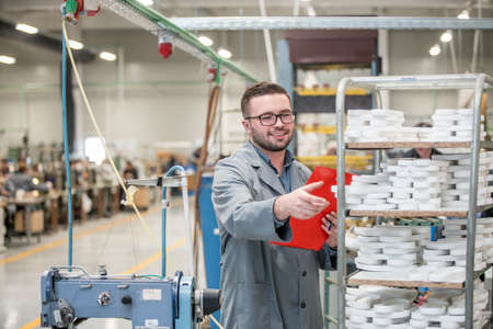 manager at a leather shoe manufacturing factory. inventory