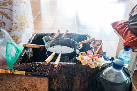 Hand drawn and hand sown dress, Handmadeの写真素材