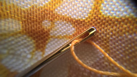 Needle threadedの写真素材