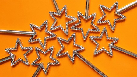 Close up of magic wandsの写真素材