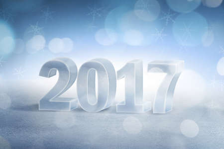 Happy new year 2017の写真素材