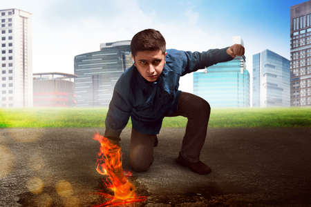 Businessman Superheroの写真素材