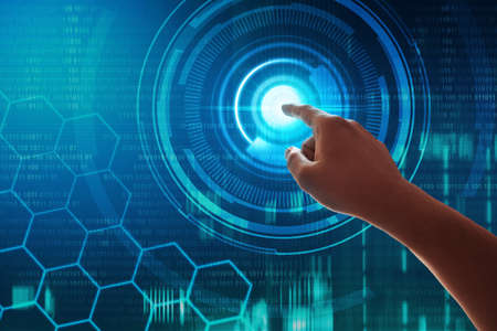 Touch screen technologyの写真素材