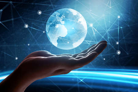 Global connection conceptの写真素材