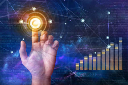 Touch screen technologyの写真素材