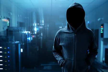Unknown hacker in server room