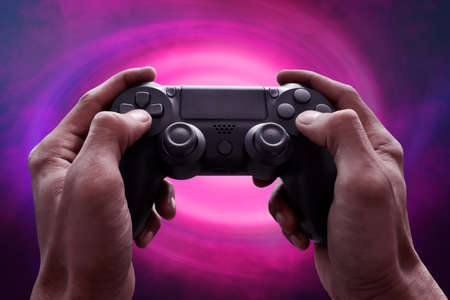 Playing video games