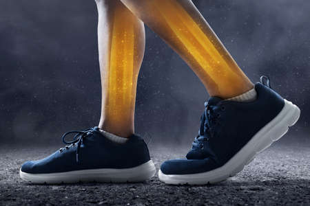 Runner feet running