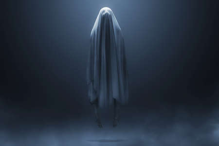 Scary ghost face, halloween theme