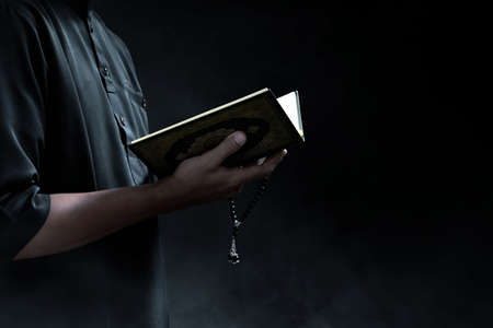 Religious asian muslim man prayingの写真素材