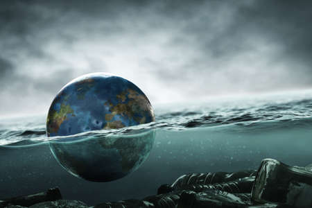 Global warming. Planet earth conceptの写真素材
