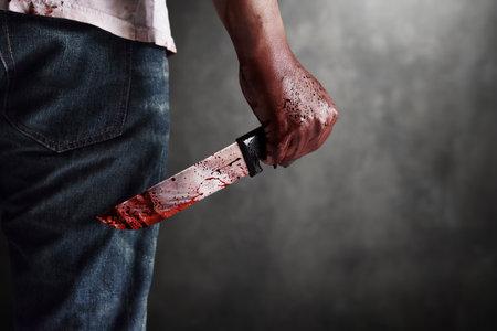 Scary zombie man, halloween themeの写真素材