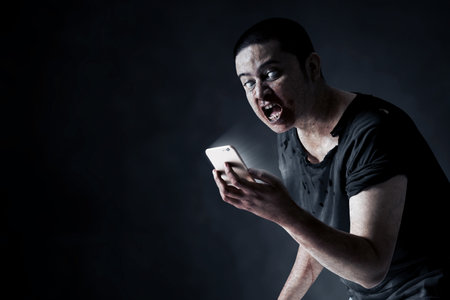 Scary ghost woman, halloween themeの写真素材