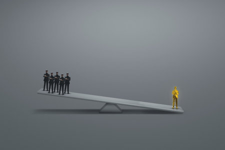 Business man standing 3d illustrationの写真素材