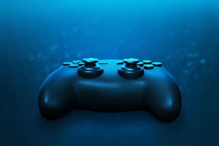 Game controller on 3d illustration