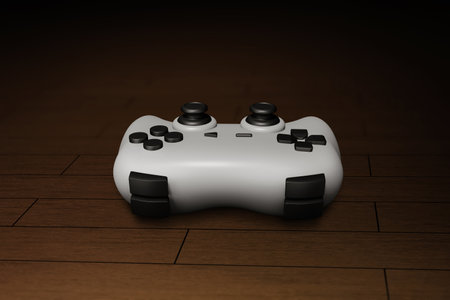 Game controller on 3d illustration