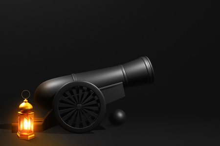 Ramadan Kareem design 3d illustrationの写真素材